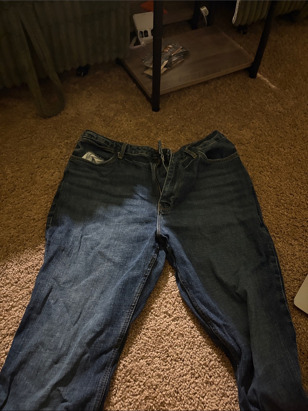 Wrangler Dark Blue Boot Cut Jeans
